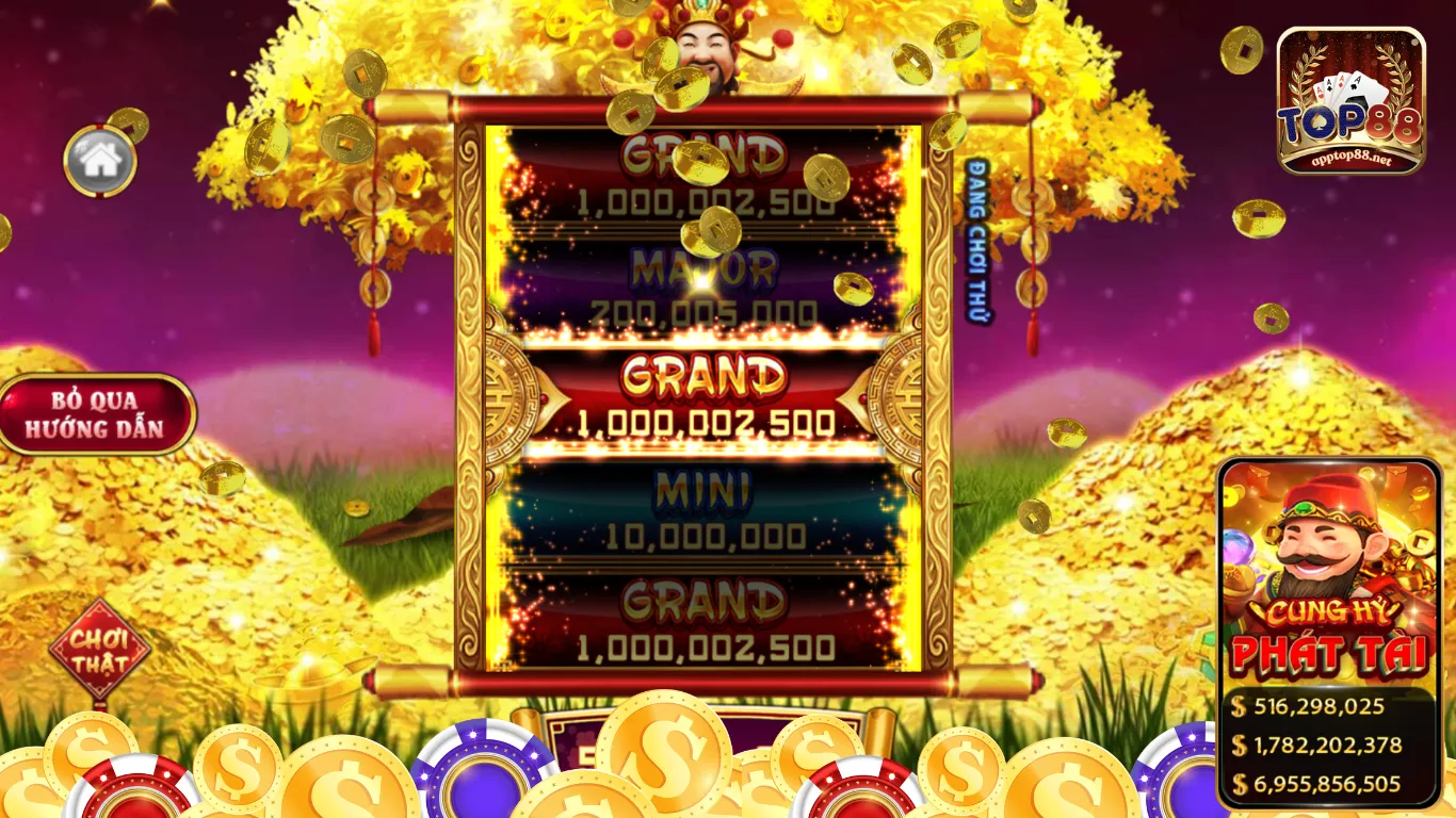 Bí quyết chơi Game Slot Cung Hỷ Phát Tài Top88